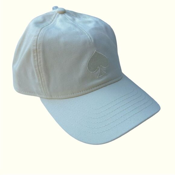Kate Spade NWT Logo Baseball Cap in French Cream